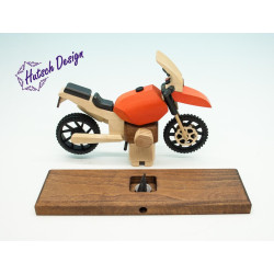 Raeuchermotorrad  Boxer GS rot 27x18x8cm