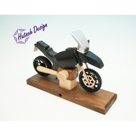 Raeuchermotorrad  Boxer GS schwarz-siber  27 x18x8cm