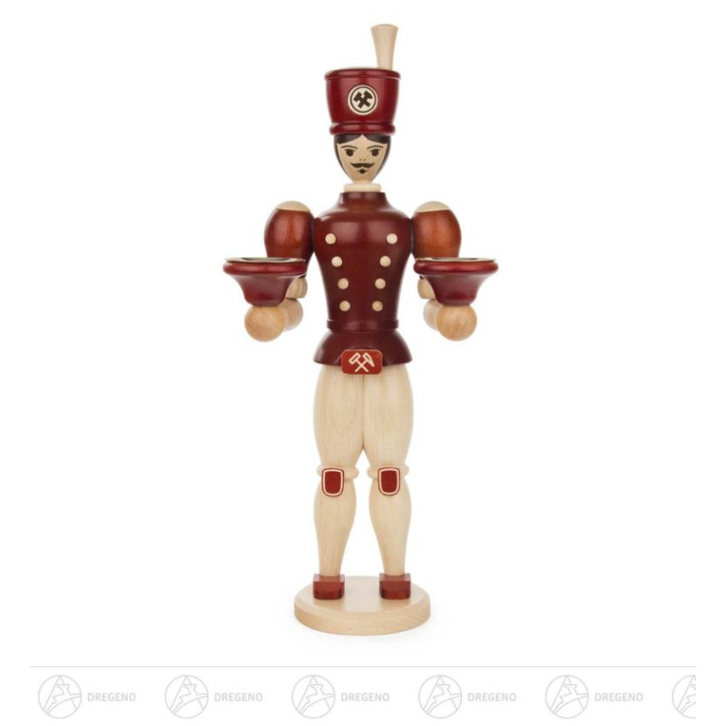 Bergmann mit Kerzenhalter für Kerze 14mm