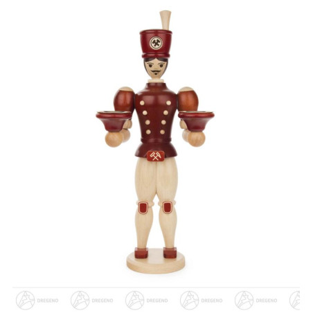 Bergmann mit Kerzenhalter für Kerze 14mm