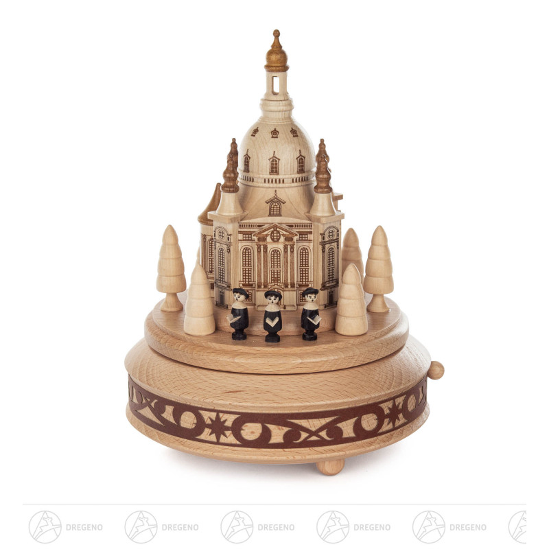 Spieldose mit Dresdner Frauenkirche Melodie: Oh du Fröhliche