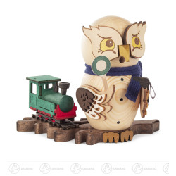 Räuchereule mit Eisenbahn