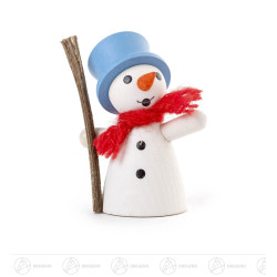 Schneemann mit blauem...