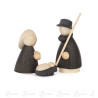Heilige Familie (3) natur/anthrazit 8cm