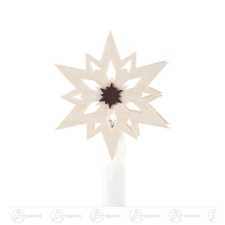 Kerzenaufstecker Sterne, groß (10) 8cm