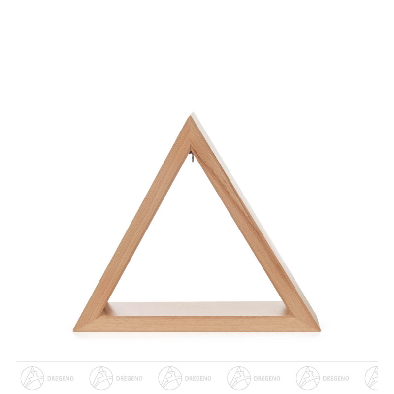 Beleuchtetes Dreieck natur 26cm mit LED Band 12V/Trafo 100-240V 26x30cm