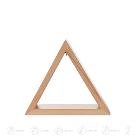 Beleuchtetes Dreieck natur 26cm mit LED Band 12V/Trafo 100-240V 26x30cm