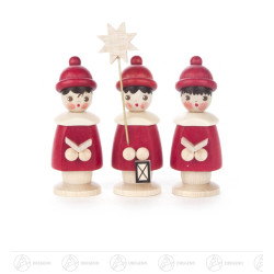 Kurrendefiguren rot, 7,5cm (3) 7cm