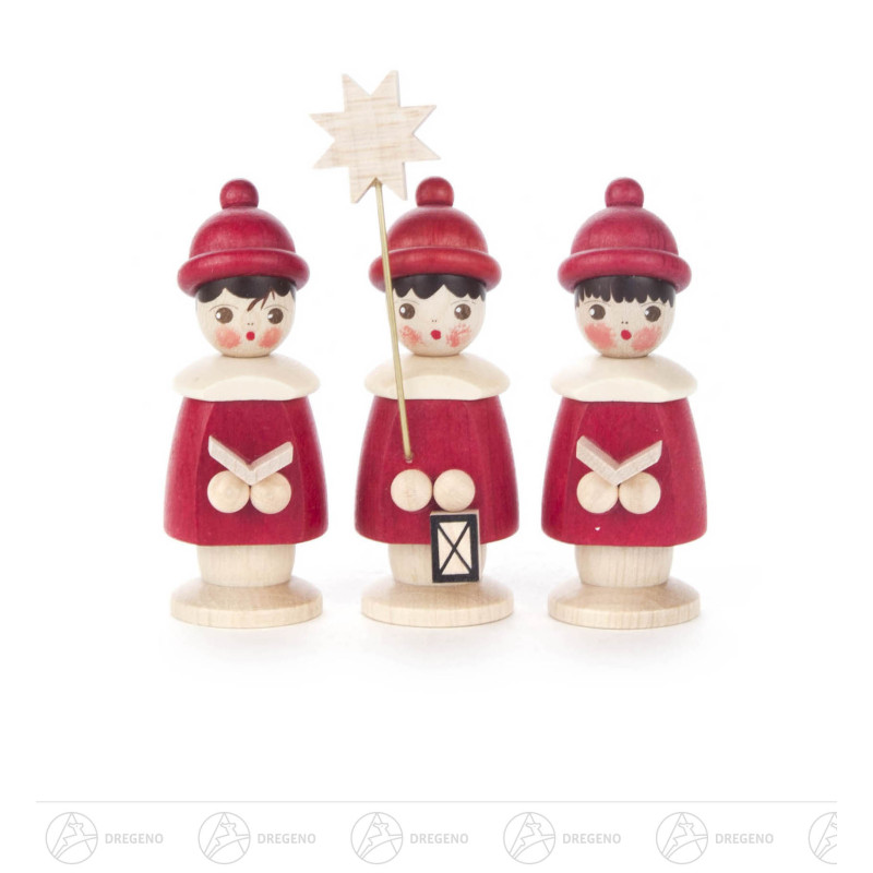 Kurrendefiguren rot, 7,5cm (3) 7cm