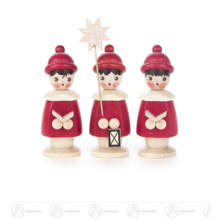 Kurrendefiguren rot, 7,5cm (3) 7cm