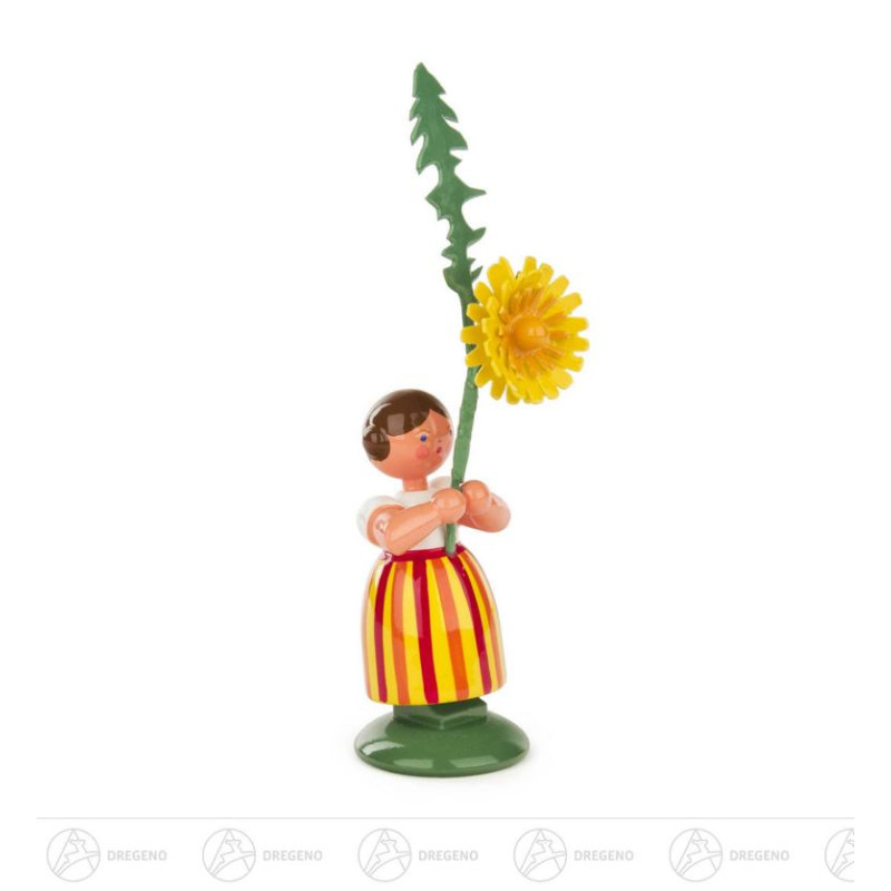 Blumenmädchen mit Löwenzahn