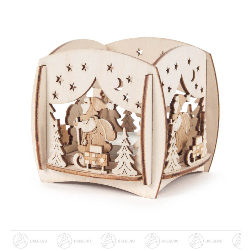 Teelichthalter Weihnachtsmann 8cm