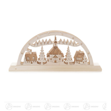 Serviettenständer mit Seiffener Kirche 23x10xm