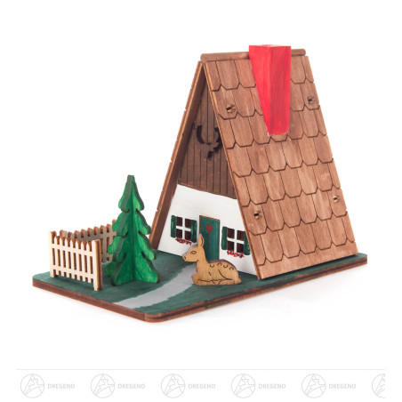 Bastelset Räucherhaus Forsthaus 15-teilig 10,5x12,5x10,5cm