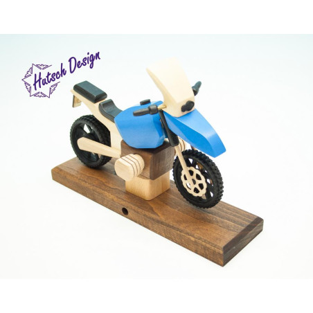 Raeuchermotorrad  Boxer GS blau  27 x8 x 16cm