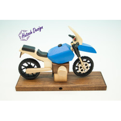 Raeuchermotorrad  Boxer GS blau  27 x8 x 16cm