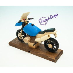 Raeuchermotorrad  Boxer GS blau  27 x8 x 16cm