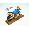 Raeuchermotorrad  Boxer GS blau  27 x8 x 16cm