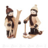 Kinder mit Ski natur (2)