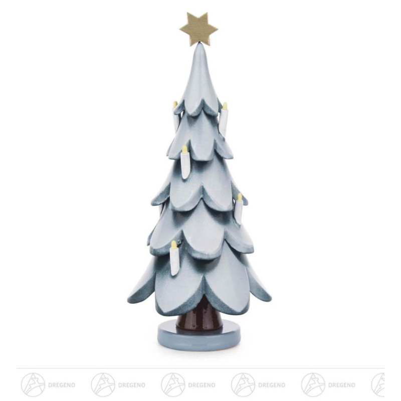 Weihnachtsbaum mit Stern und Kerzen