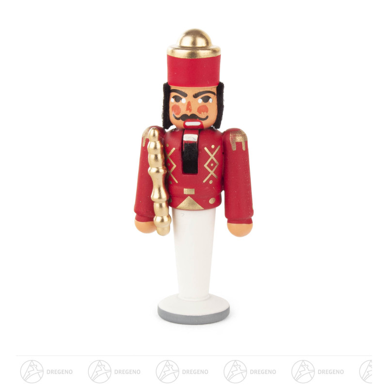 Mini-Nussknacker König rot