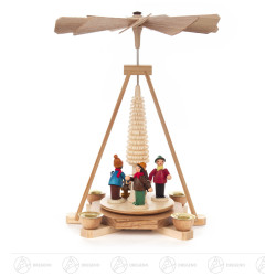 Pyramide mit Waldleuten farbig