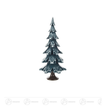 Massivholzbaum grün/weiß 19 cm