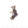 Kletterfigur Teddybär mit braunem Fell