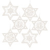 Behang Stern-Motiv sortiert 6-teilig 2x217072 2x235671 2x235673 Plauener Spitze 9cm