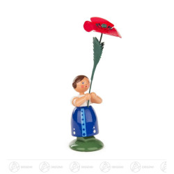 Blumenmädchen mit Mohnblume