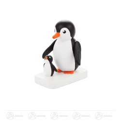 Pinguin Mutter mit Kind 4cm
