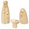 Heilige Familie natur 3-teilig 12cm