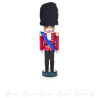 Nussknacker Brite rot-schwarz, 15cm