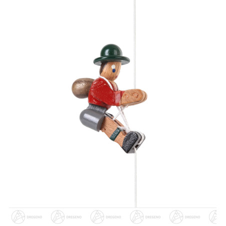Kletterfigur Bergsteiger,rote Jacke