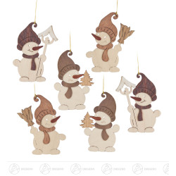 Behang Schneemann (6) 3cm