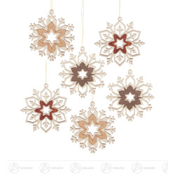 Behang Schneekristalle (6) 7cm