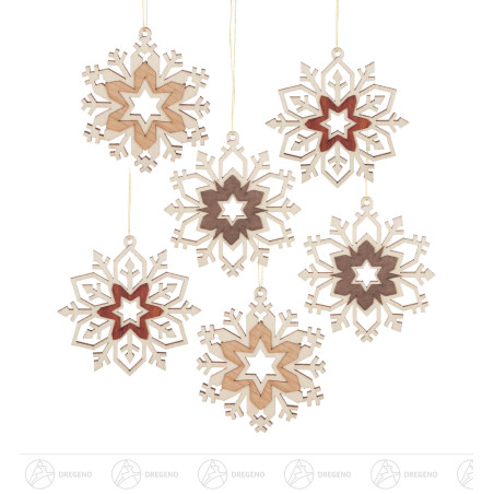 Behang Schneekristalle (6) 7cm
