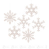 Behang Schneekristall weiß (6)
