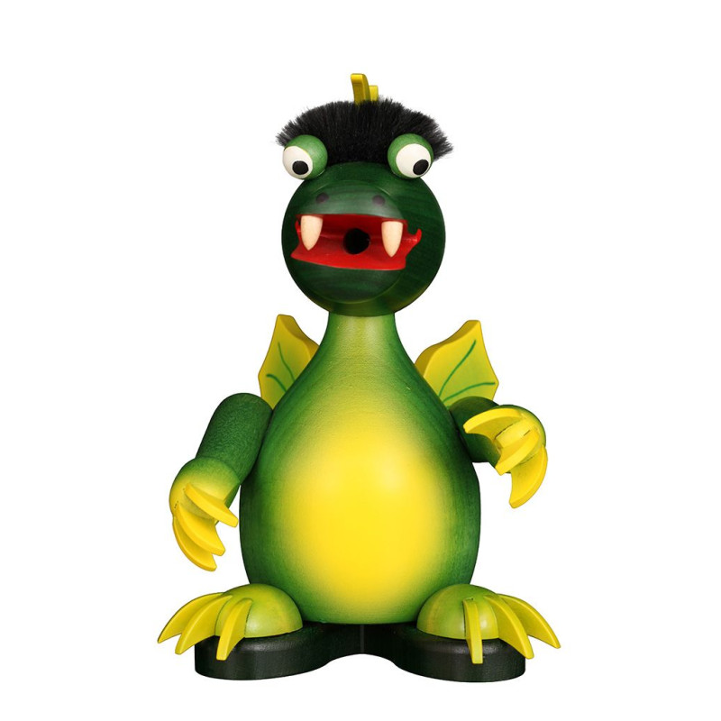 Räuchermann Drache grün