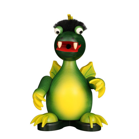 Räuchermann Drache grün