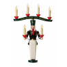 Lichterbergmann mit Joch farbig elektrisch beleuchtet 46cm