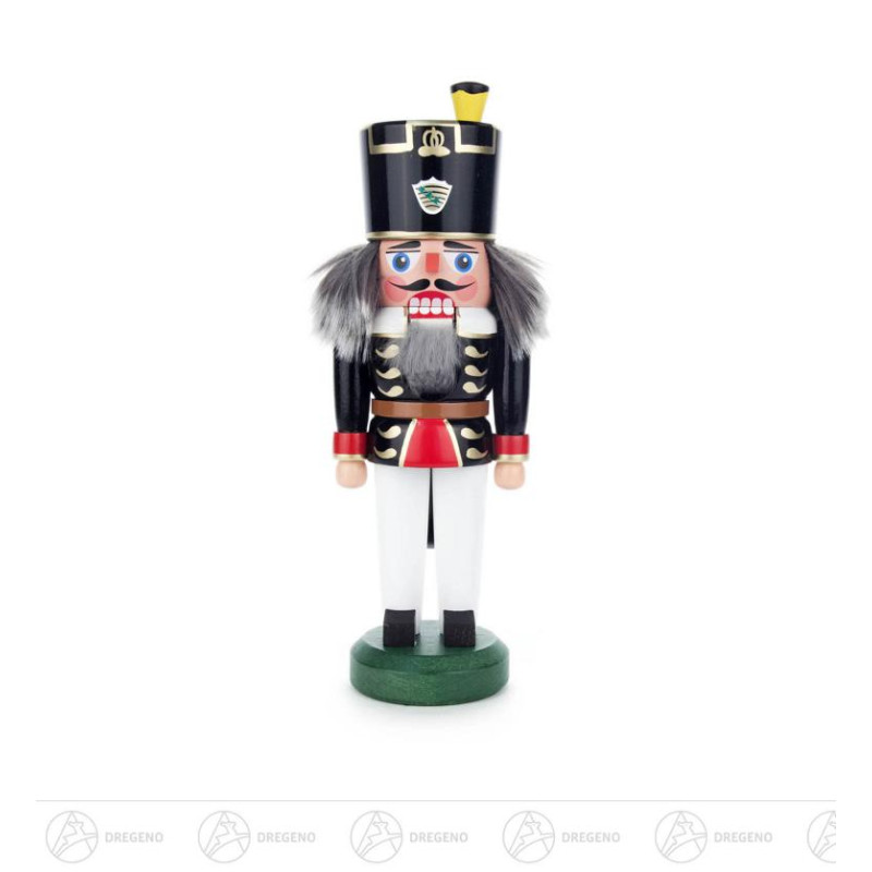 Nussknacker Bergmann schwarz-weiß, 24cm
