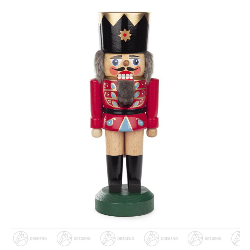 Nussknacker König rot-natur, 22cm