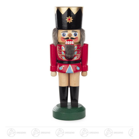 Nussknacker König rot-natur, 22cm