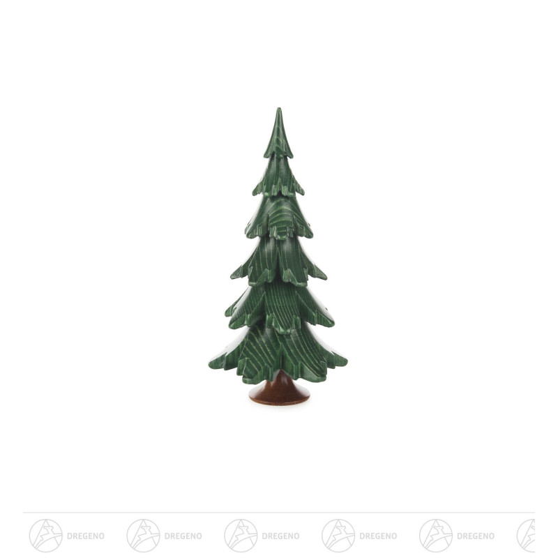 Massivholzbaum grün lasiert, 15,5cm