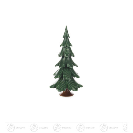 Massivholzbaum grün lasiert, 15,5cm
