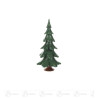 Massivholzbaum grün lasiert, 15,5cm
