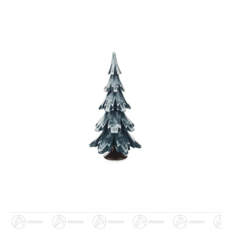 Massivholzbaum grün/weiß 12,5 cm