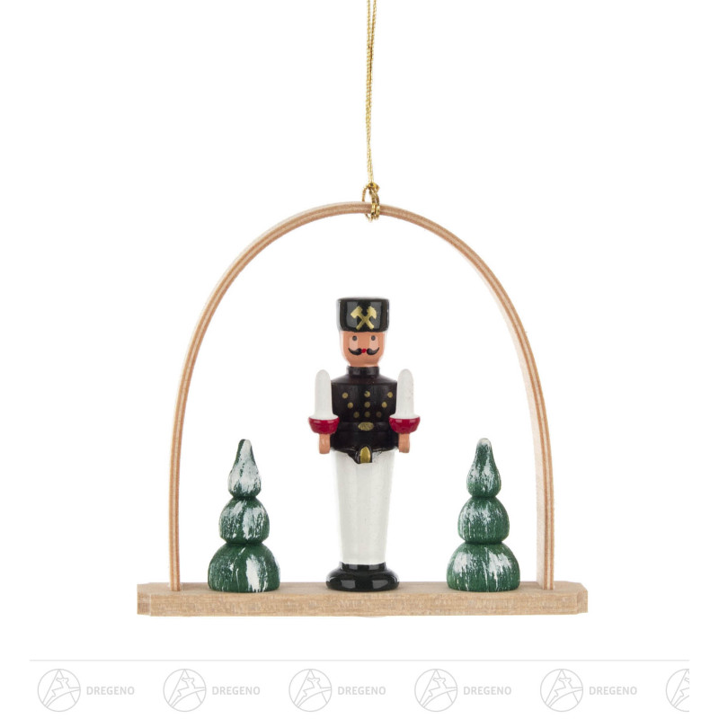 Behang Bergmann mit Licht im Bogen 7cm