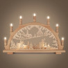 Schwibbogen mit Winterkindern elektrisch beleuchtet 38x57cm
